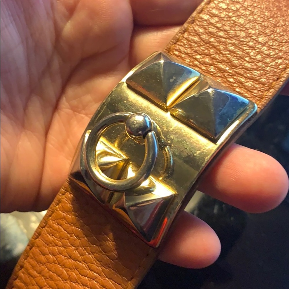 Leather Cuff Designer Inspired H - image 8